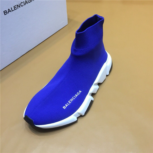 balenciaga巴黎世家 原单品质弹性针织面料speed运动鞋 蓝色