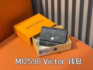 超A一比一LV三折钱包M12598黑花 三折钱包系列 Victor 钱包